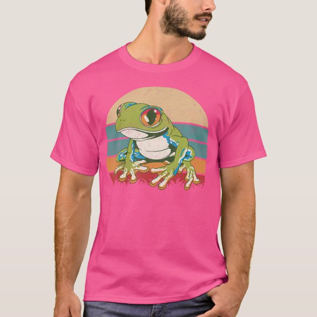 Camiseta Sapos de árvores de olhos vermelhos Sapo de árvore (Frente)
