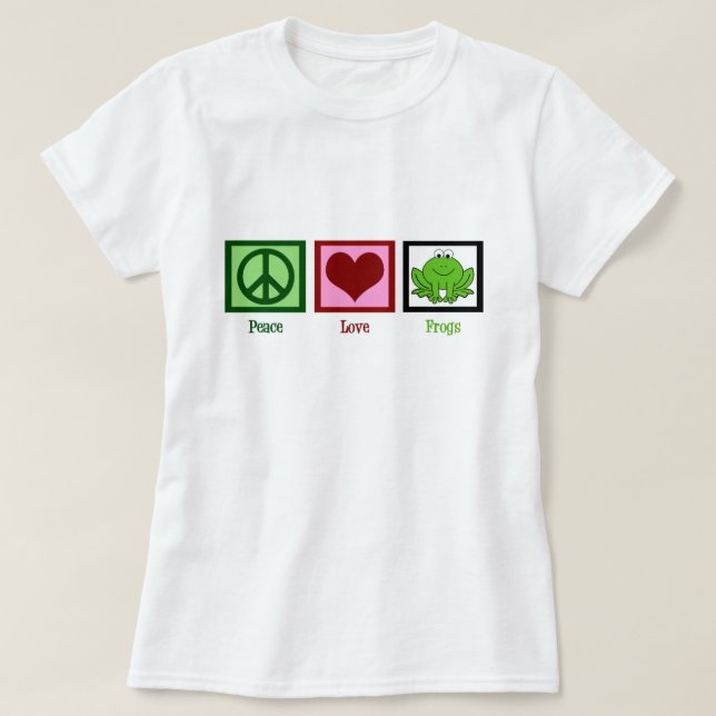 Camiseta Sapos de Paz e Amor (Frente do Design)