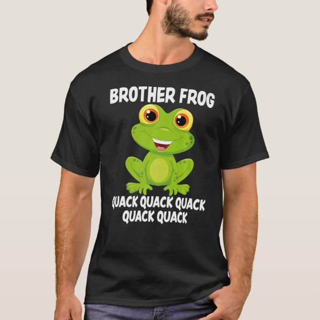 Camiseta Sapos de sapo anfíbio com amor com o Sapo do irmão (Frente)