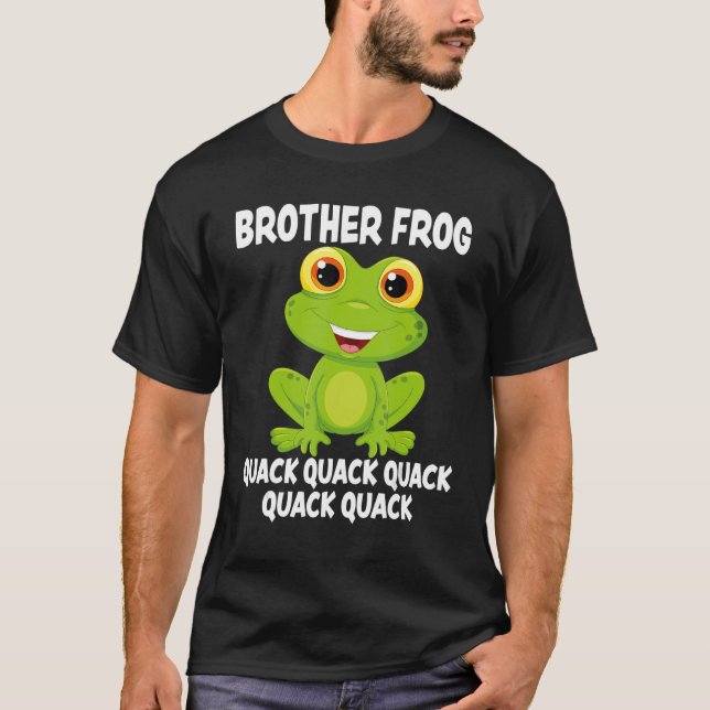 Camiseta Sapos de sapo anfíbio com amor com o Sapo do irmão (Frente)
