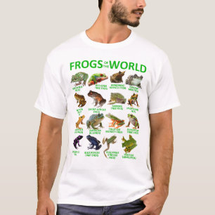 Camiseta Sapos Do Mundo Sapos De Herpetologia Crianças