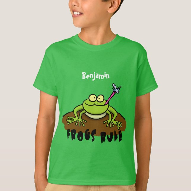 Camiseta Sapos governam desenho animado do sapo verde (Frente)