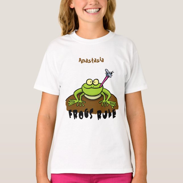 Camiseta Sapos governam desenho animado do sapo verde (Frente)