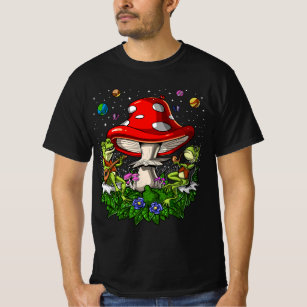 Camiseta Sapos Hippie Cogumelos Floresta Psicedélica Nature