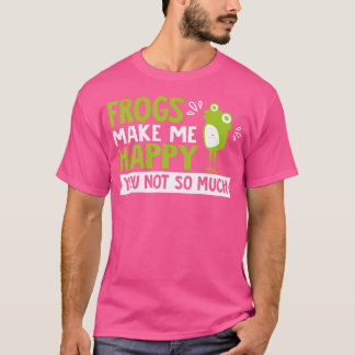 Camiseta Sapos Me Fazem Feliz Sapo Engraçado