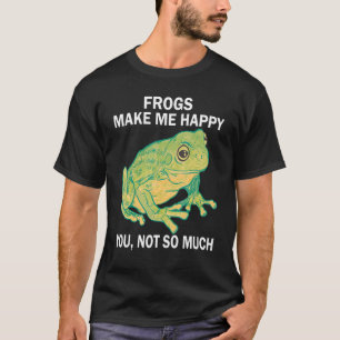 Camiseta Sapos me fazem feliz você não tanto Sapo Amphibi