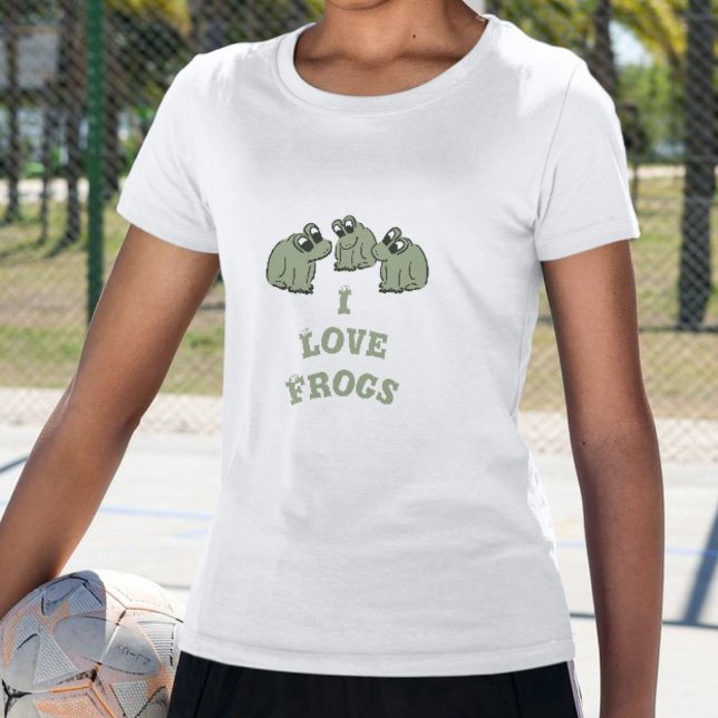 Camiseta Sapos Sage Bubble - Eu Amo Sapos - editáveis. (Criador carregado)