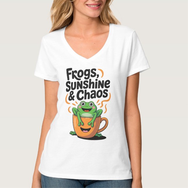 Camiseta Sapos, sol e caos - Sapo bonito na Copa do Café (Frente)