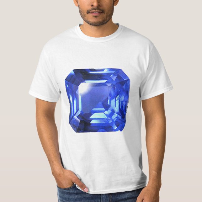 Camiseta Sapphire Gemstone Sky Blue (Frente)