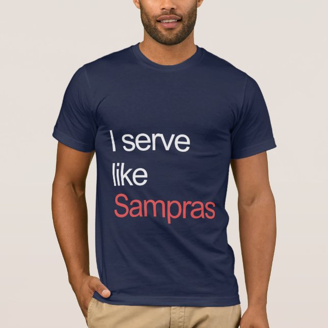 Camiseta Saque como Sampras (Frente)