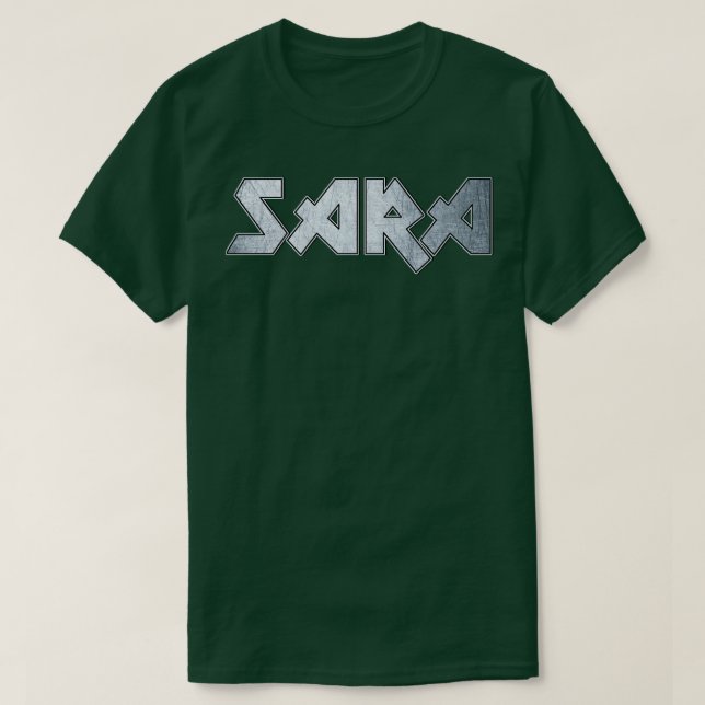 Camiseta Sara Heavy Metal (Frente do Design)