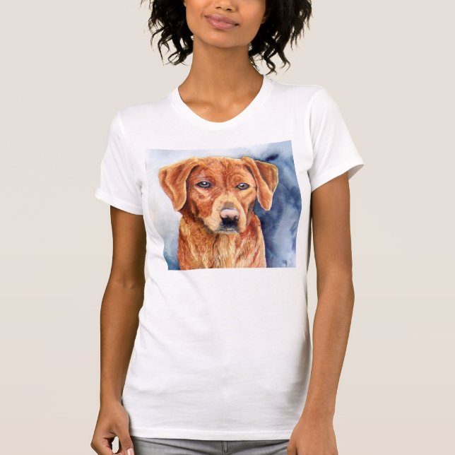 Camiseta Sara o t-shirt do golden retriever (Frente)