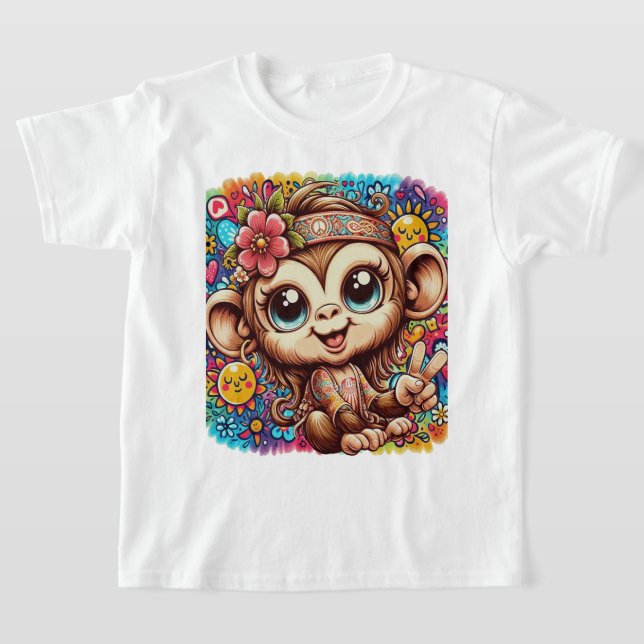 Camiseta Sara the Peace Monkey Kids T-Shirt (Postura )