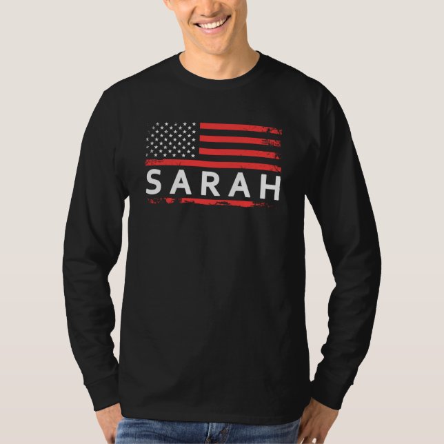 CAMISETA SARAH AMERICAN FLAG FOR SARAH (Frente)