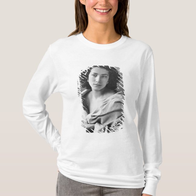 Camiseta Sarah Bernhardt no traje, c.1860 (Frente)