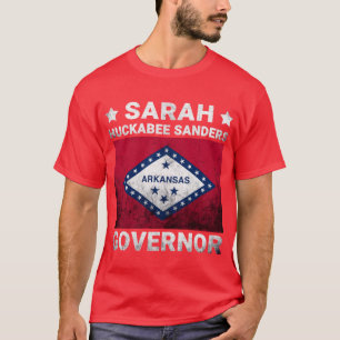 Camiseta Sarah Huckabee Sanders Para Governador Bandeira do