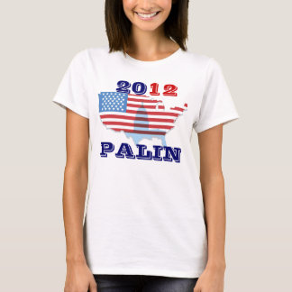 Camiseta Sarah Palin 2012 senhoras, parte superior da