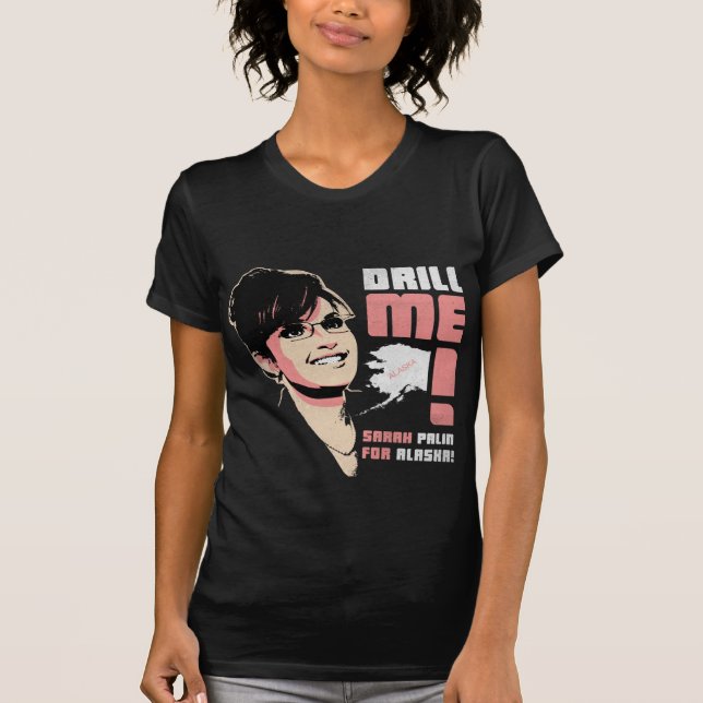 Camiseta Sarah Palin "fura-me!" T-shirt das meninas (Frente)
