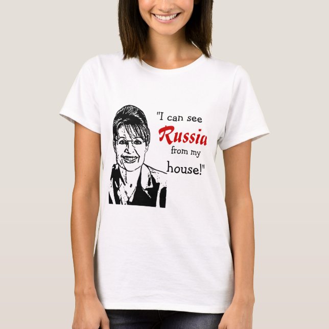 Camiseta Sarah Palin - Rússia (Frente)