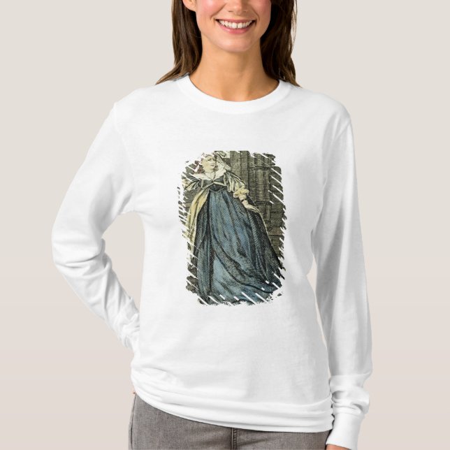Camiseta Sarah Siddons como a senhora Macbeth (Frente)