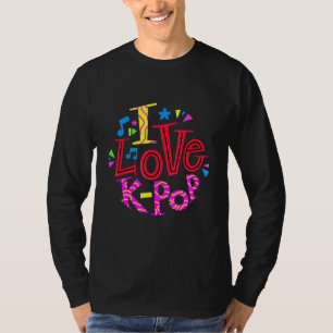Camiseta Saranghae Coreano Graphic Finger Mão do Coração Eu