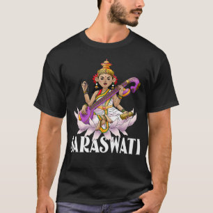 Camiseta Saraswati Deusa Hindu do Festival Wisdom Diwali