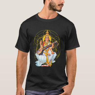 Camiseta Saraswati Sagrado Geometria De Terceiro Olho Isha