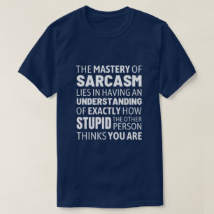 Camiseta Sarcasm Master - Mensagem Engraçada