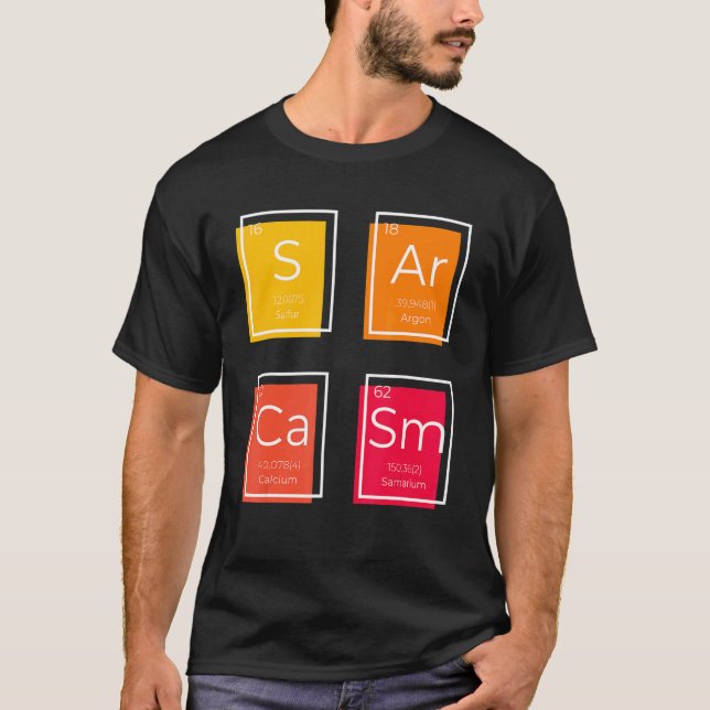 Camiseta Sarcasm Primary Element  Saying Humour (Frente)