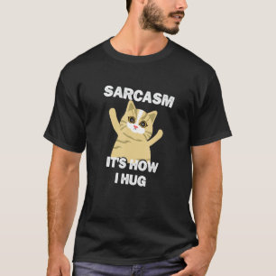 Camiseta Sarcasmo De Gato Colorido Sarcástico É Como Eu Me