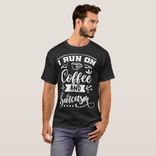 Camiseta Sarcasmo engraçado gag hilariante l preto conhecid