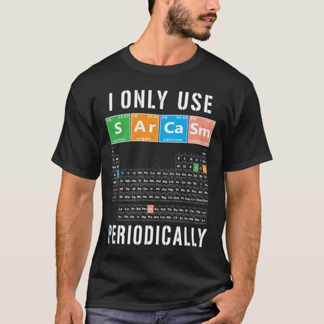 Camiseta Sarcasmo Periódico Eu Só Uso Sarcasmo Periódico (Frente)