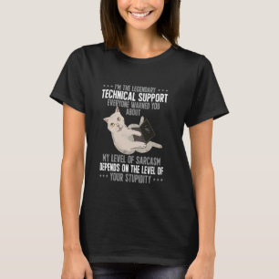 Camiseta Sarcasmo Suporte Técnico de TI Tecnologia da Infor