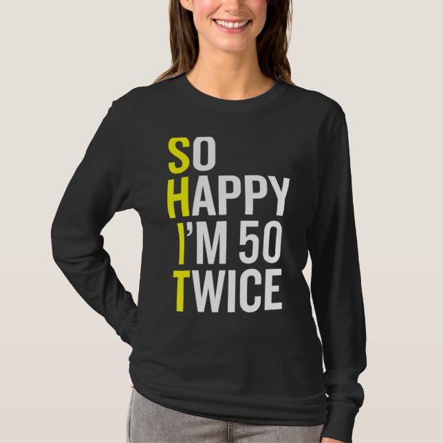 Camiseta Sarcastic 50 Year Old B Day 50th Birthday Gag Gif (Frente)