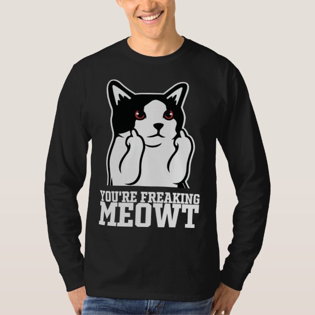 Camiseta Sarcastic Cat Dark Cat Humor Cat Humor (Frente)