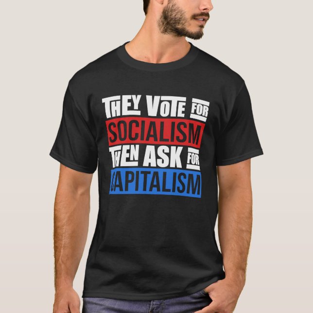 Camiseta Sarcastic Facts Of Capitalism Artwork (Frente)