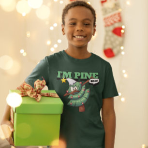 Camiseta Sarcastic Funny Dabbing Xmas Tree "I'm Pine Bro" T