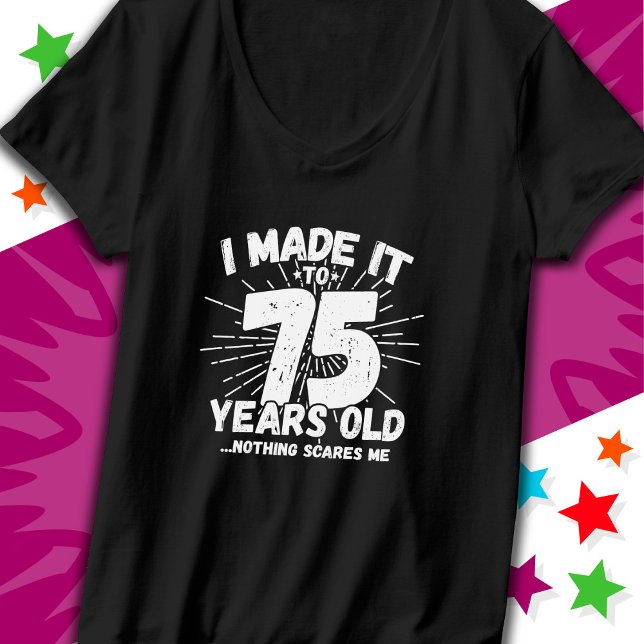 Camiseta Sarcastic Meme, 75 anos, Meme Engraçado 75 anos (Criador carregado)