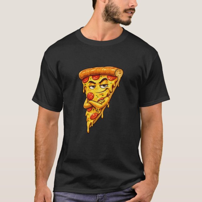 Camiseta Sarcastic Pizza Slice Graphic T-Shirt (Frente)