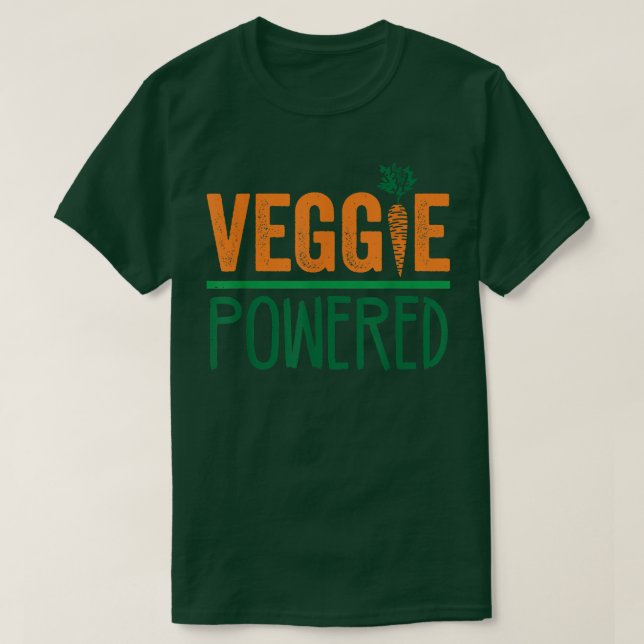 Camiseta Sarcastic Vegan Veggie Powered Comida Vegetarian L (Frente do Design)