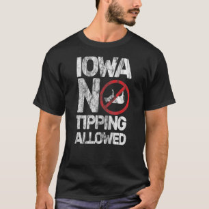 Camiseta Sarcástica Piada da Vaca Sem Gorjeta Perm