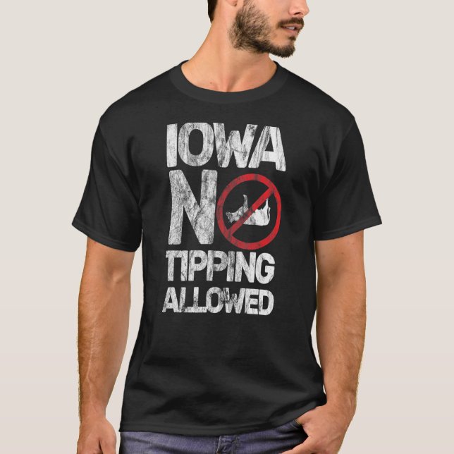 Camiseta Sarcástica Piada da Vaca Sem Gorjeta Perm (Frente)