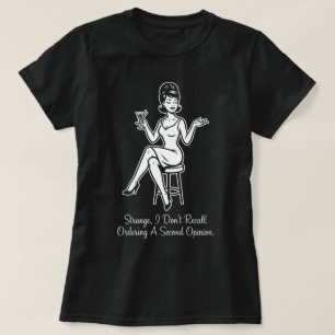 Camiseta Sarcástica Retro de Segunda Opinião