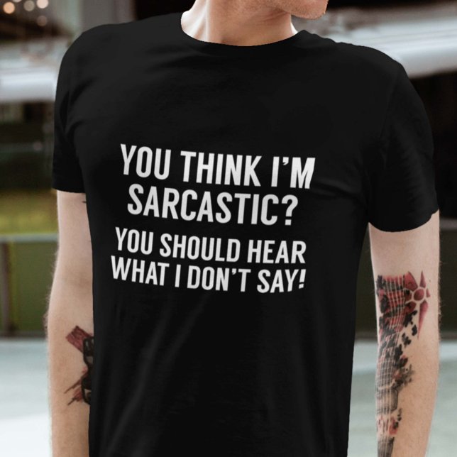 Camiseta Sarcástico (Criador carregado)