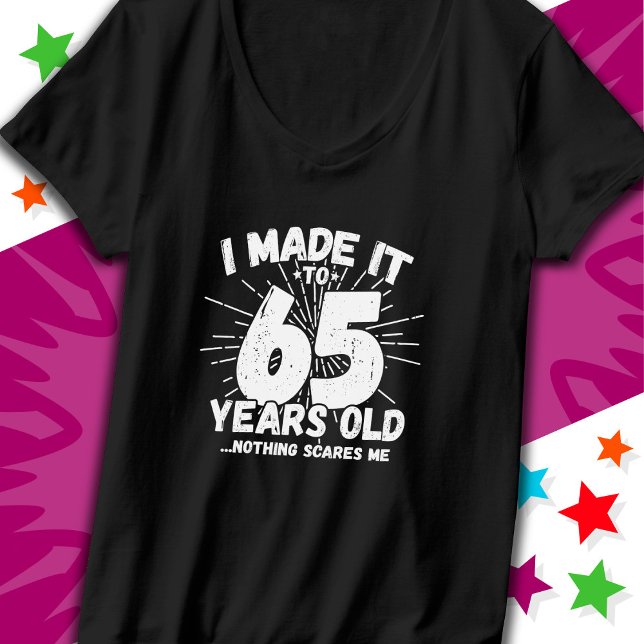 Camiseta Sarcástico de 65 anos Meme Engraçado 65 anos anive (Criador carregado)