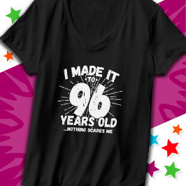 Camiseta Sarcástico de 96 anos Meme Engraçado 96º aniversár