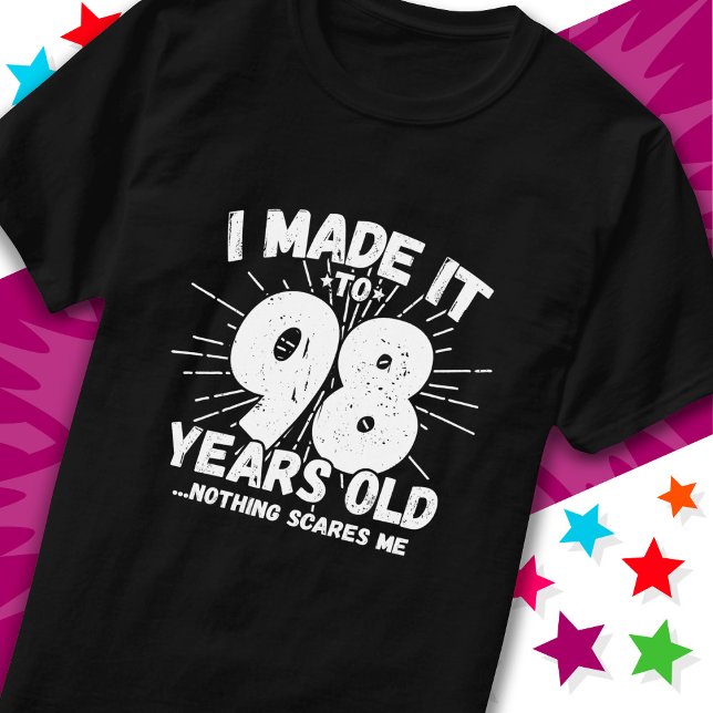 Camiseta Sarcástico de 98 anos Meme Engraçado 98º aniversár (Criador carregado)