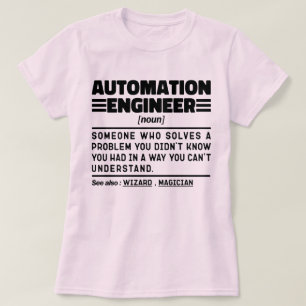 Camiseta Sarcástico de Definição do Novo Engenheiro de Auto