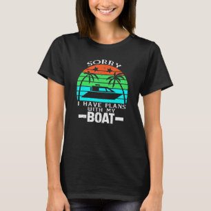 Camiseta sarcástico Desculpe por não ter planos com meu bot