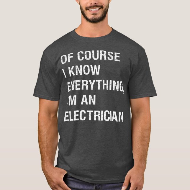 Camiseta Sarcástico Elétrico Foreman Funny Dizendo (Frente)